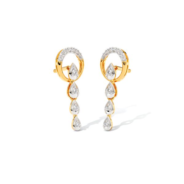Stellar Shine Diamond Drop Earrings