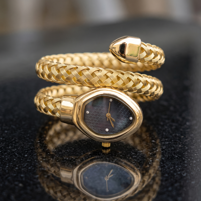 Midnight Dial Woven Spiral Watch