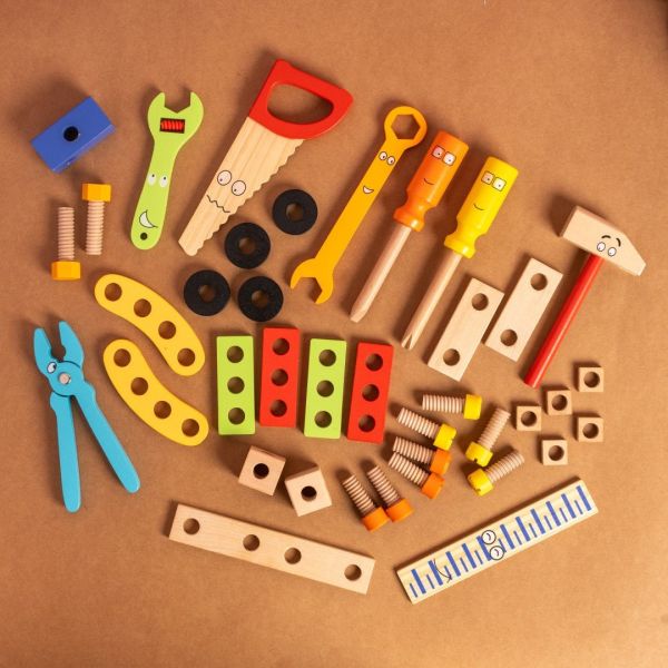 Wooden Tool Kit Without Box (39 Pcs)