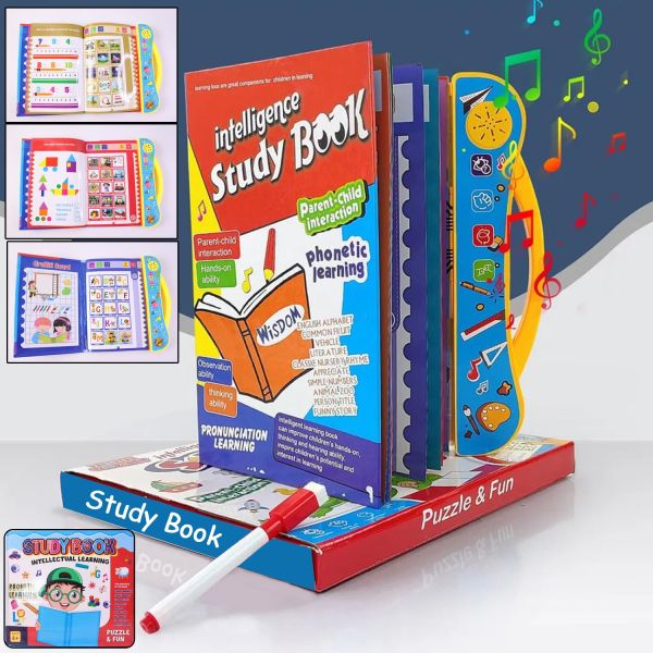 Interactive Musical Learning Book for Kids – Alphabets & Numbers